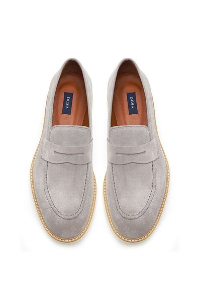 Desa Chuck Gray Men's Suede Leather Casual Shoes