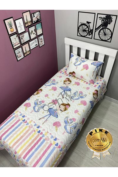 Çetinhome مجموعة بيكيه مبطنة من جيتينهوم للفتيات الجميلات في 4 مواسم