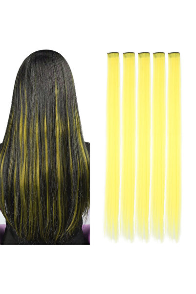 Mina Peruk Snap sintetic colorat - 5 bucăți - D29