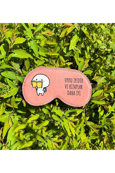 Gift Moda Uyku İyidir Ve Kitaplar Daha İyi Tasarımlı Uyku Bandı