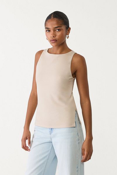 Stradivarius Interlock boat neck top