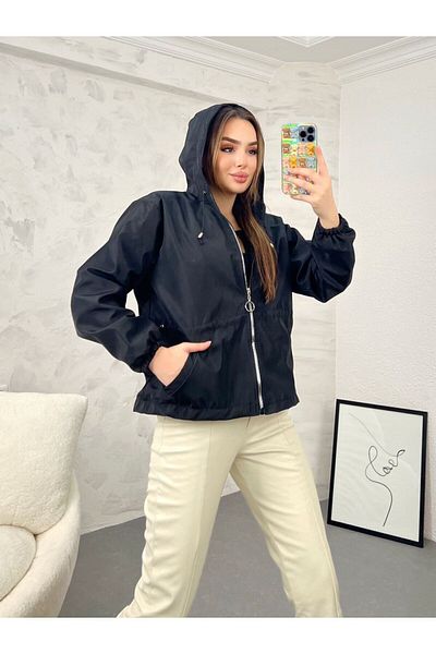 İLKCET MODA Αδιάβροχο σε στυλ Oversize με λεπτομέρεια μέσης
