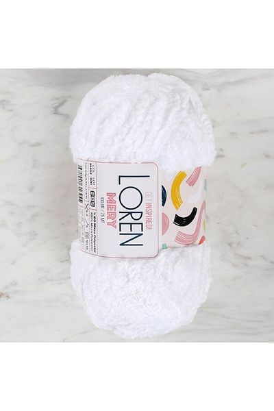 Loren Mery White Πλεκτό Σχοινί - M402