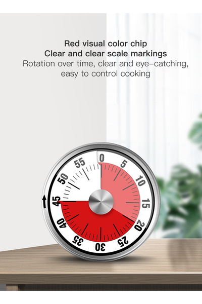 sharpdo 60 Minute Visual Countdown Magnetic Mechanical Kitchen Timer