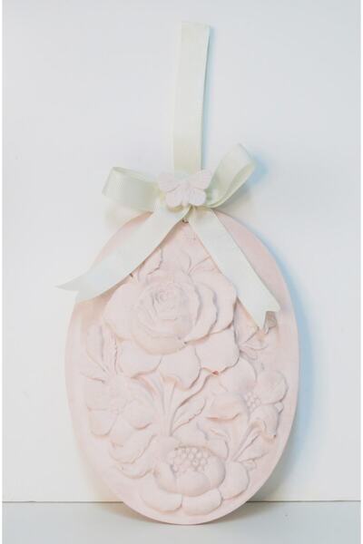 Missi Büyük Pembe Seramik Koku Taşı Ve 20 ml Yasemin Sandal Esansı