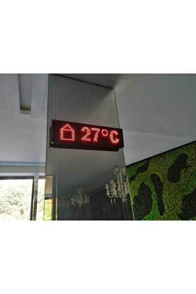 Hezarfen Havuz, Okul, Benzinlik iki sensörlü ölçüm Termometresi. P10 led pane...