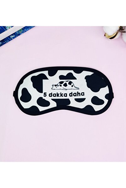 Gift Moda İnek 5 Dakka Daha Tasarımlı Uyku Bandı