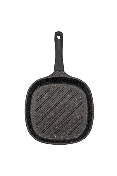 Neoklein Tigaie grill Neoklein SGR30, 30 cm, aluminiu turnat, invelis antiaderent, Gold