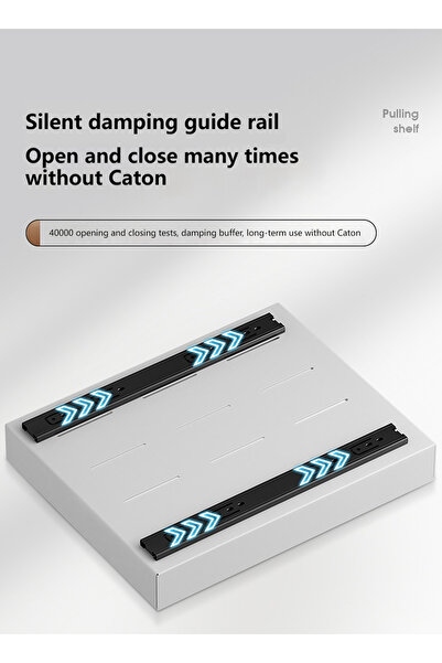 sharpdo Kitchen Stainless steel Dishware Storage Rack, Drawer Storage Partition Rack 40*43*7CM