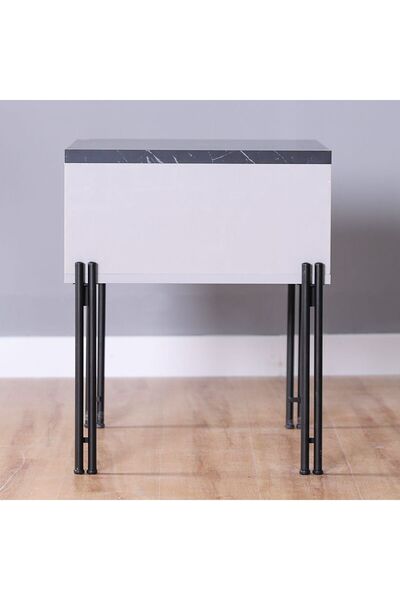 Danube Home Form End Table L50xW50xH61cm - Black / Grey