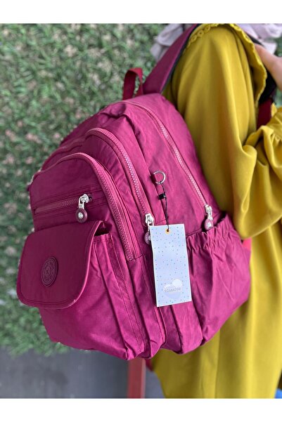 Çanta Trend Mega Size Cream Unisex Σχολική τσάντα με ρυθμιζόμενο ορθοπεδικό λ...