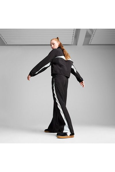 Puma Γυναικείο μαύρο φούτερ Dare To Relaxed Wide Cut Woven