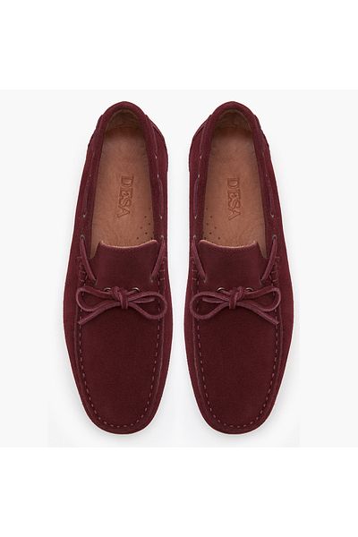 Desa Loafer din piele intoarsa pentru barbati Connor Burgundy