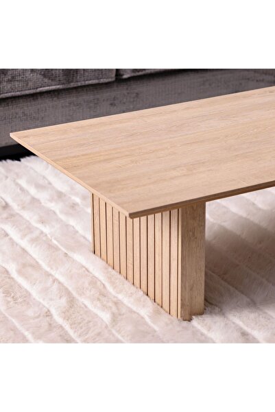 Danube Home Calibra Coffee Table  L140xW70xH40cm - Whitewash/Oak