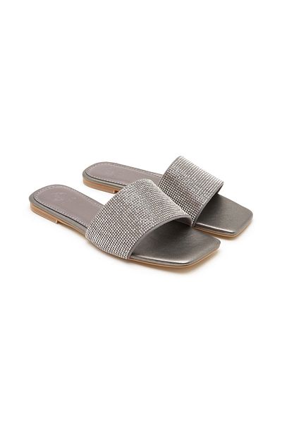 Desa Women's Silver Slippers