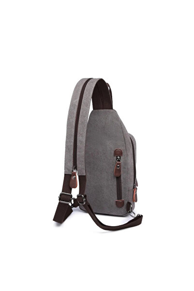 ergül çanta Унісекс Водонепроникна Сумка-бодібег з канвасу, що носить як на спині, так і через плече