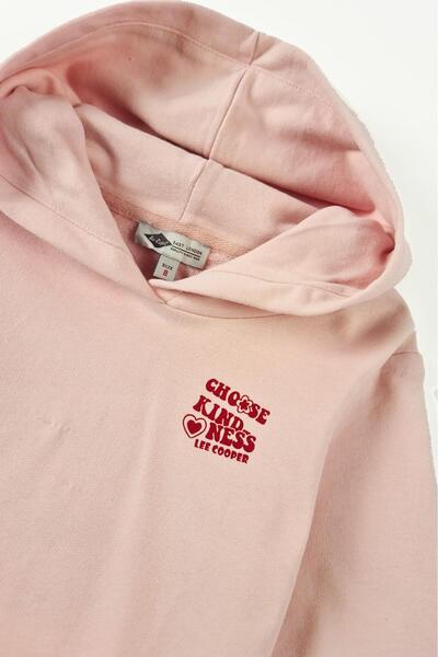 Lee Cooper Pink Girl's Sweatshirt Popcorn