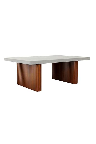 Danube Home Zenith Coffee  Table L100xW60xH35cm - Grey / Walnut