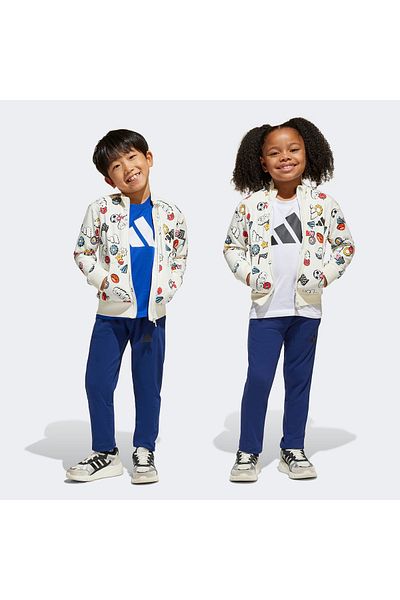 adidas Seasonal Essentials Fun Παιδικό Σετ αθλητικής φόρμας λευκό/μπλε