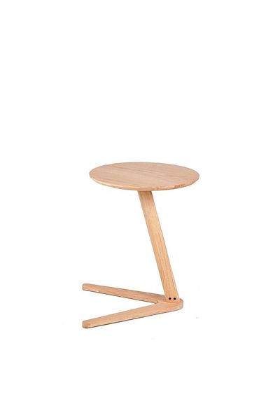 Danube Home Lamech Round End Table  L45xW45xH57cm - Natural