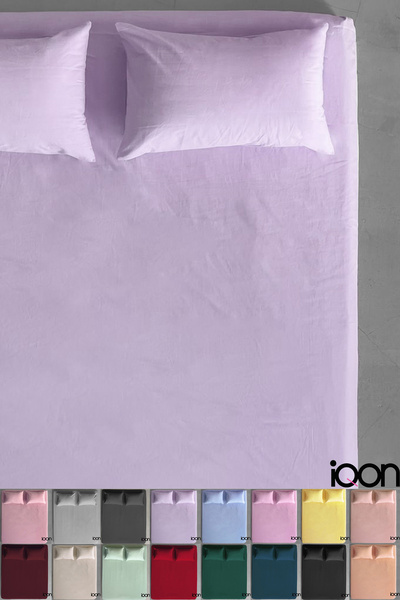 İQON Set cearșafuri țesute Ranforce pentru o singură persoană - 21 de culori.