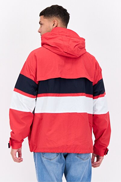 Perry Ellis Men Embroidered Logo Hooded Puffer Jacket, Multicolor