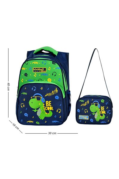 Çanta Trend Rucsac și cutie de prânz pentru școala primară Waddell vândut ca set 33 X 20 X 45 cm