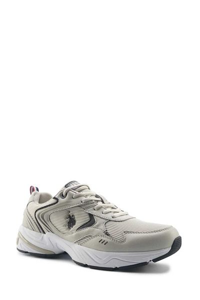 U.S. Polo Assn. Ανδρικά αθλητικά παπούτσια ARDEN 5FX Λευκό-Μπεζ