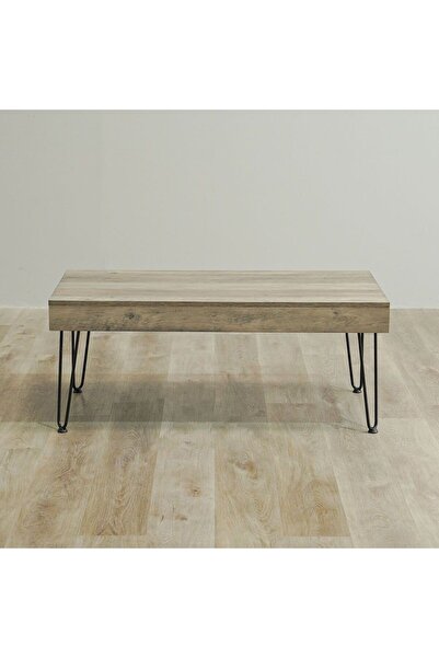 Danube Home Vidia Coffee Table + 2 End Tables Set of 3  L110xW55xH45cm - Oak/Black