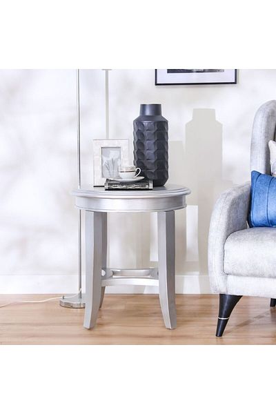 Danube Home طاولة جانبية Busselton L55xW55xH60 سم - فضي
