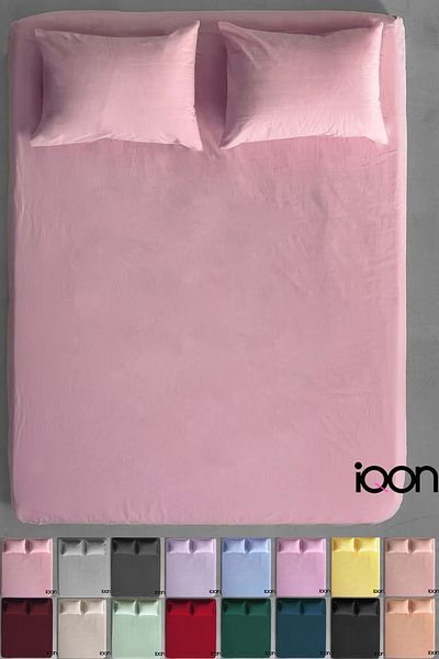 İQON Ranforce Woven Fitted Sheet Set Single - 21 Colors