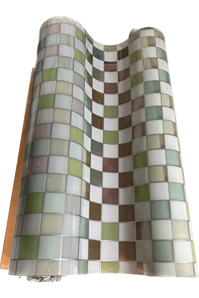 ÖZBALBAN Kalın Mat Kareli Renkli Desen Masa Örtüsü 1,2 Milim Mika