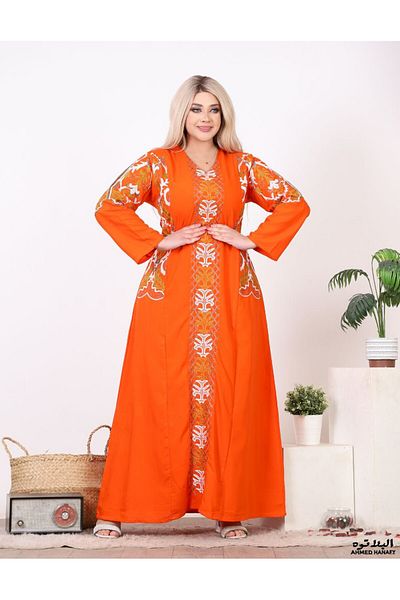 Genrics Comfortable embroidered cotton reception jalabiya