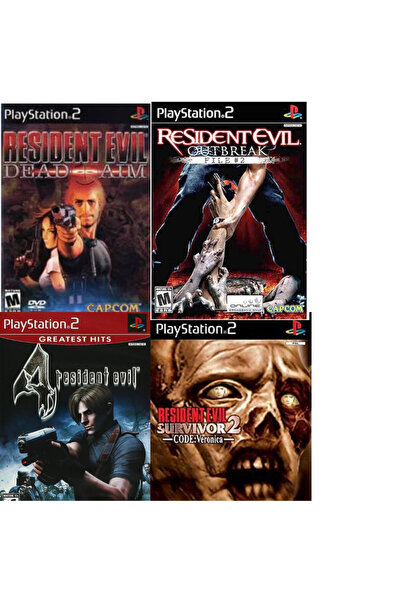 Tigdes Playstatıon 2 Resident Evil Serisi 4 Oyun Bir Arada Sadece çipli cihazlar için