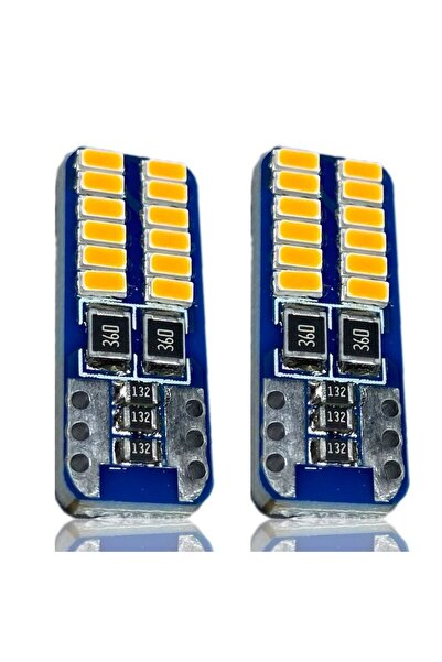 Erlight 24 Led T10 Turuncu 1 Takım