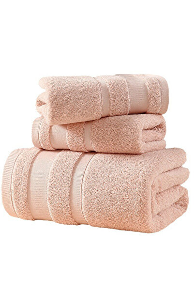 sharpdo 3-Piece Cotton Gift Towel And Bath Towel Set