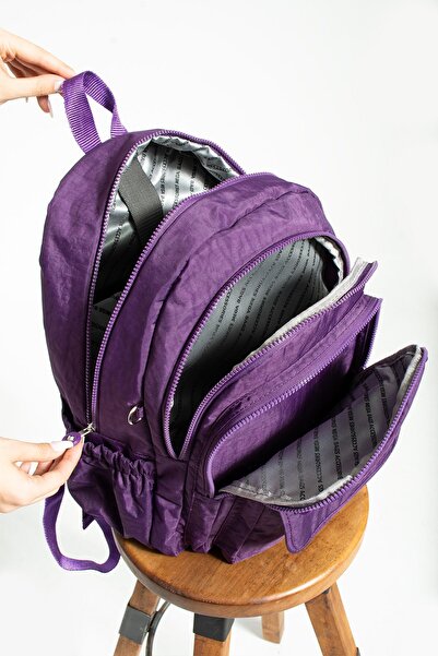 Çanta Trend Σχολική τσάντα Mega Size Purple Unisex με ρυθμιζόμενο ορθοπεδικό ...