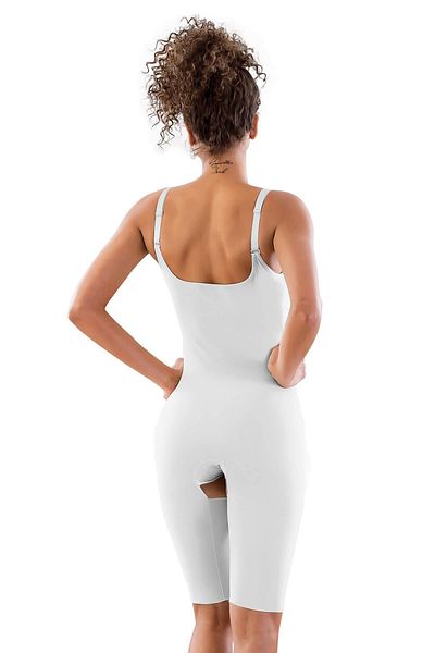 Emay Corset cu laser alb MI 2822 cu sutien cu sârmă până la picior