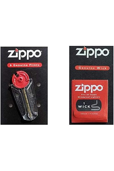 Zippo Accessory Flint and Wick Blister Set ZP 2406n and 2425