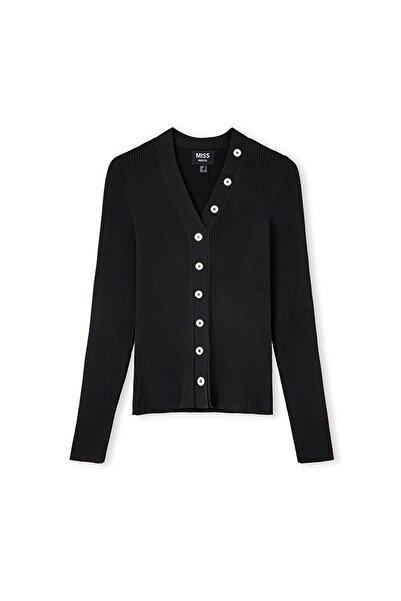 MISS IPEKYOL Pletený dámský svetr - černý Iw 6240050039