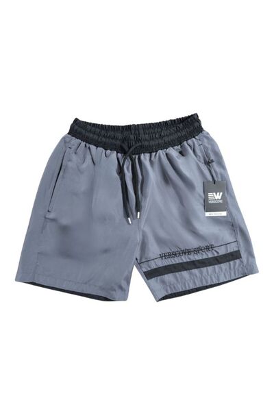 VERSCOVE Μαγιό Σορτς Μεγάλο μέγεθος Micro ύφασμα Τσέπες με φερμουάρ Διχτυωτό σορτς πισίνας