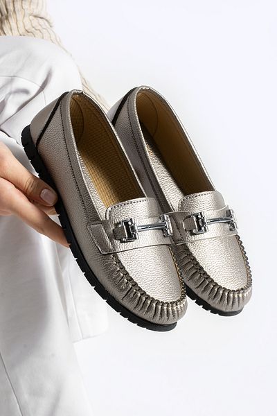 RedPlay Women's Ballerinas Lightweight Comfortable Sole Buckle Stylish Daily Mother Shoes