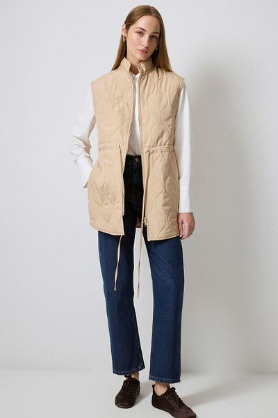 Touché Privé Quilted Vest with Zipper