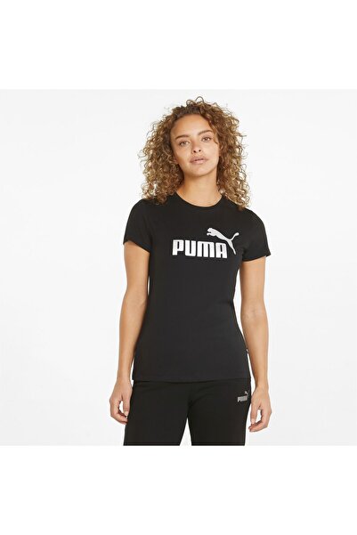 Puma Essentials Metalic Logo Жіноча чорна футболка (848303-51)
