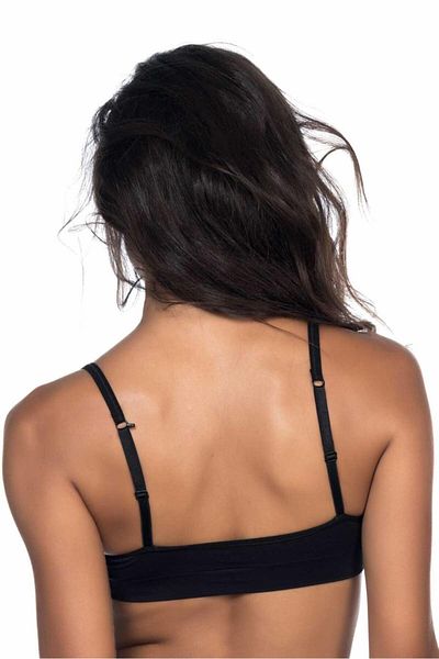Emay Black Mi 4020 Padded Thin Strap Bustier