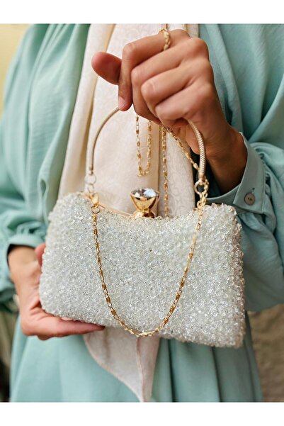 Çanta Trend Geantă de rochie de seară pentru femei, cu 2 bretele, cu detaliu de lanț