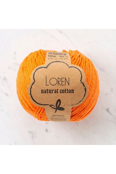 SAVA HOME COLLECTİON Loren Φυσικό Βαμβακερό Σκούρο Πορτοκαλί Πλεκτό Σχοινί - R096 - 33917