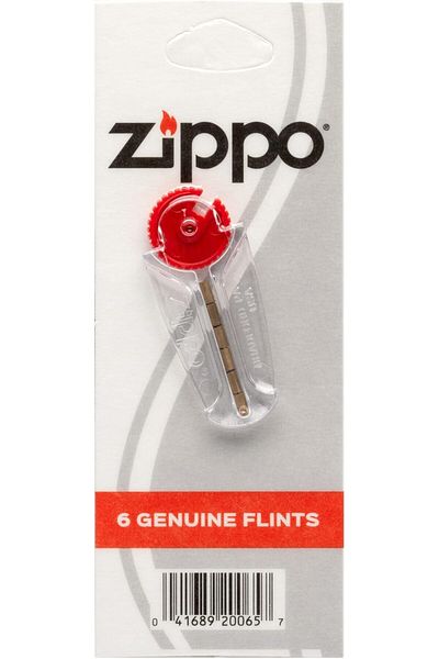 Zippo 6 Genuine Individual Flint Dispenser 2406N, Brass