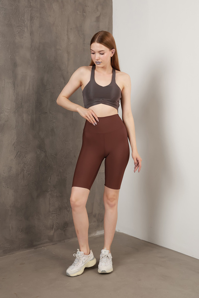 Miss Prova Visok struk Oblikuje figuru Pleteno Sportske šortseve/bikerske/kra...