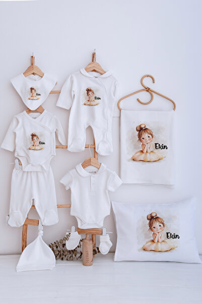 Lilabio Bebe Yaka İsme Özel Delux 12li Hastane Çıkışı Küçük Kız